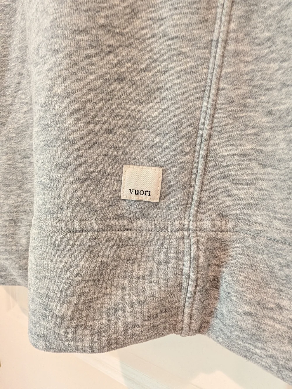 Vuori Grey Sleeveless Sweatshirt V-Neck Dress Size M